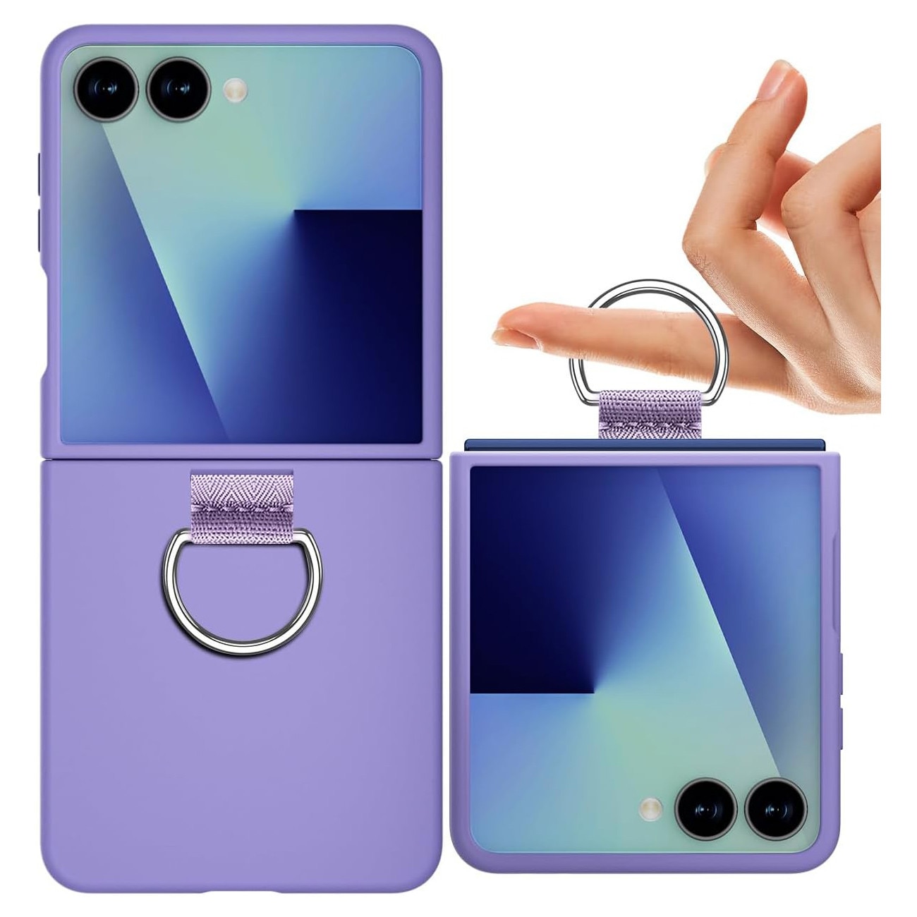 Husa pentru Samsung Galaxy Z Flip 7 DaDen cu inel, Protectie