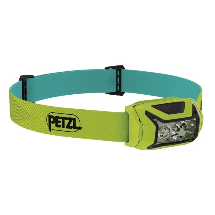 Фар Petzl Actik, 450 lm, зелен, хибриден, комплект с AAA батерии