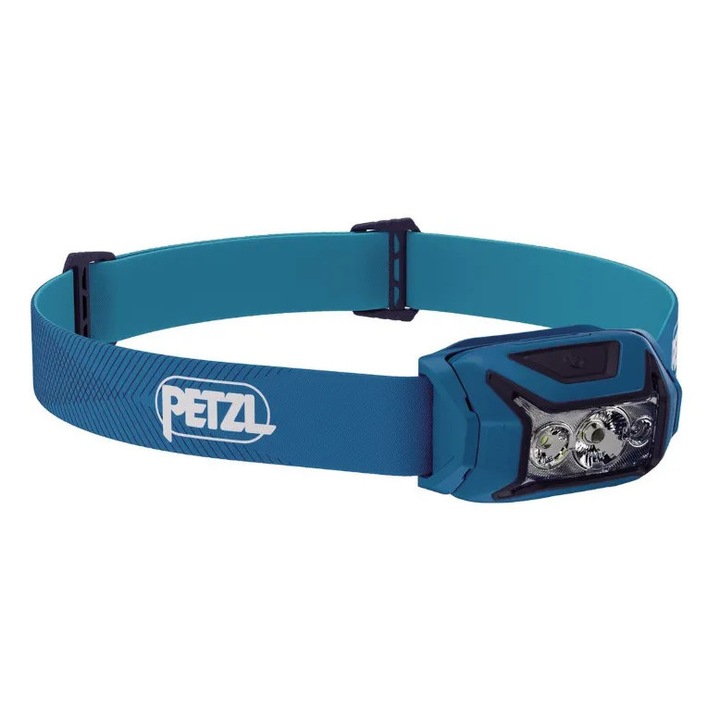 Челник Petzl Actik, 450 лм, червена светлина, хибридна, синя