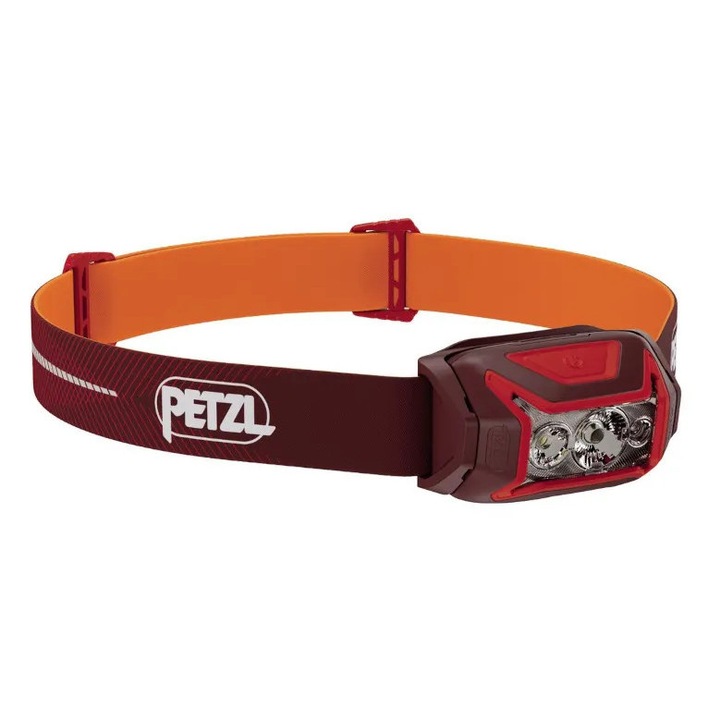Lanterna frontala Petzl ACTIK CORE, 625 lm, rezistenta la apa, rosie