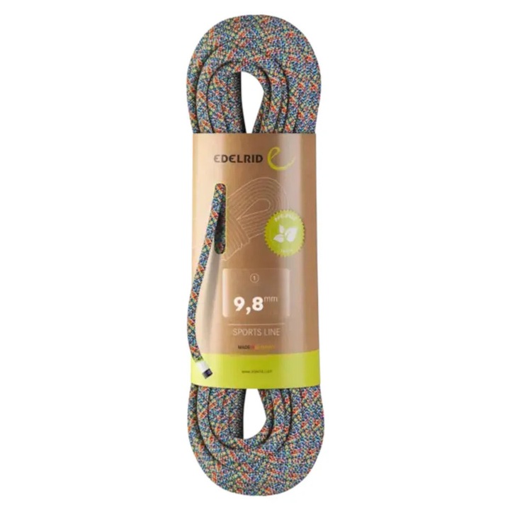 Coarda EDELRID SE Puffin, 9.8mm, 70m, din materiale reciclate, rezistenta la uzura, pentru escalada