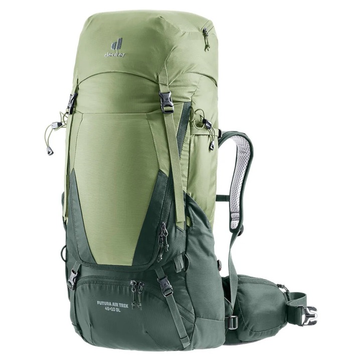 Туристическа раница Futura Air Trek 45+10 L, Deuter, за жени, вентилационна система Aircomfort, зелен