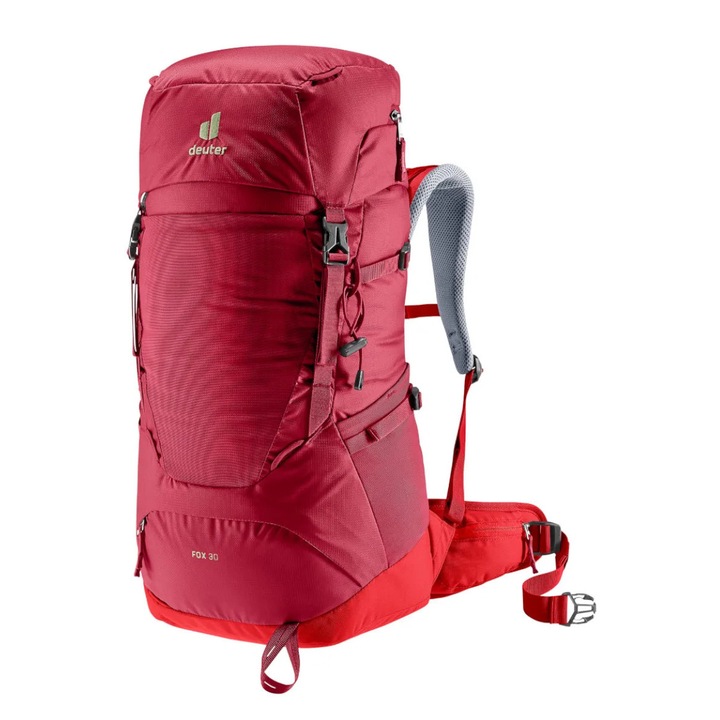 Túrahátizsák, Deuter, 30L kapacitás, szellőzőrendszer, piros