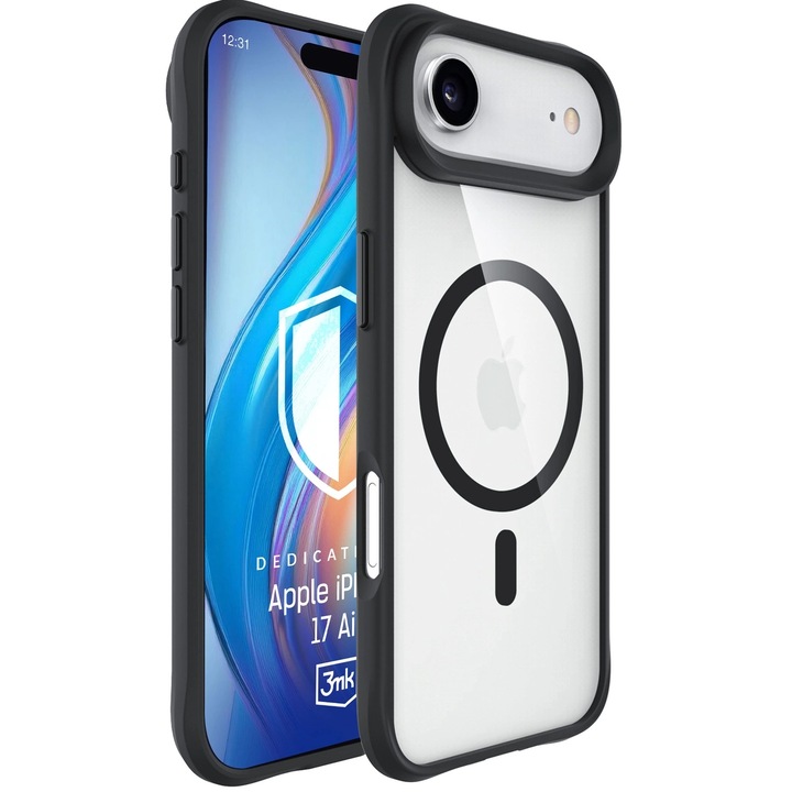 Калъф 3MK Satin Armor MagCase съвместим с iPhone 17 Air, Прозрачен