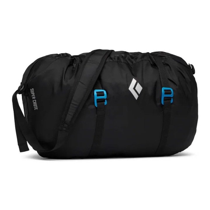 Sporttáska Black Diamond Super Chute 25L, fekete, integrált hálóval, méretek 126x146cm