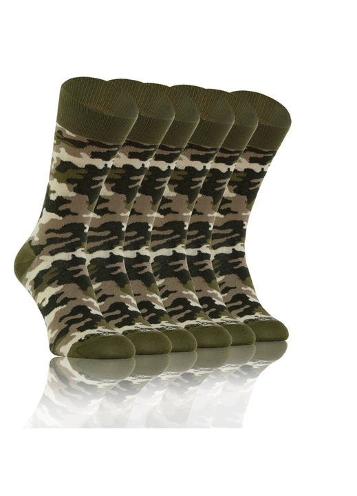 Set 3 Perechi sosete, Sesto Senso, bumbac, multicolor, 39-42 EU