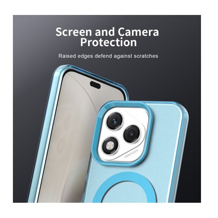 Husa Upzz® Tech Candy Compatibila Cu Honor 400 Lite, Tehnologie Magsafe, Protectie La Camera si Colturi, Blue