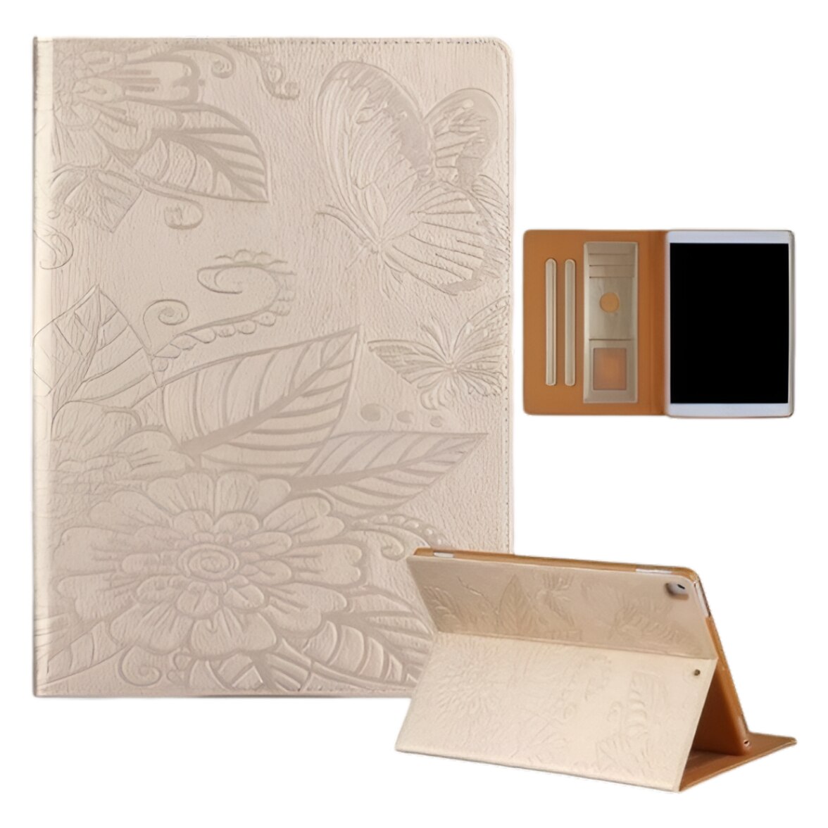 Husa tableta Nikcorp pentru iPad Air 4/Pro 11, 10,9", magnetica, piele PU, aurie