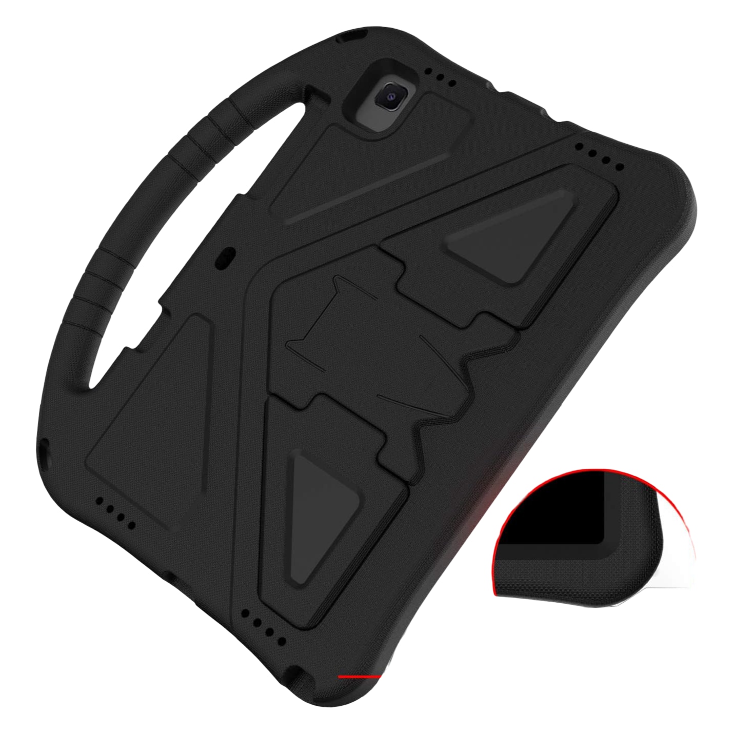 Etui protectie pentru iPad mini 6, silicon, negru, cu suport