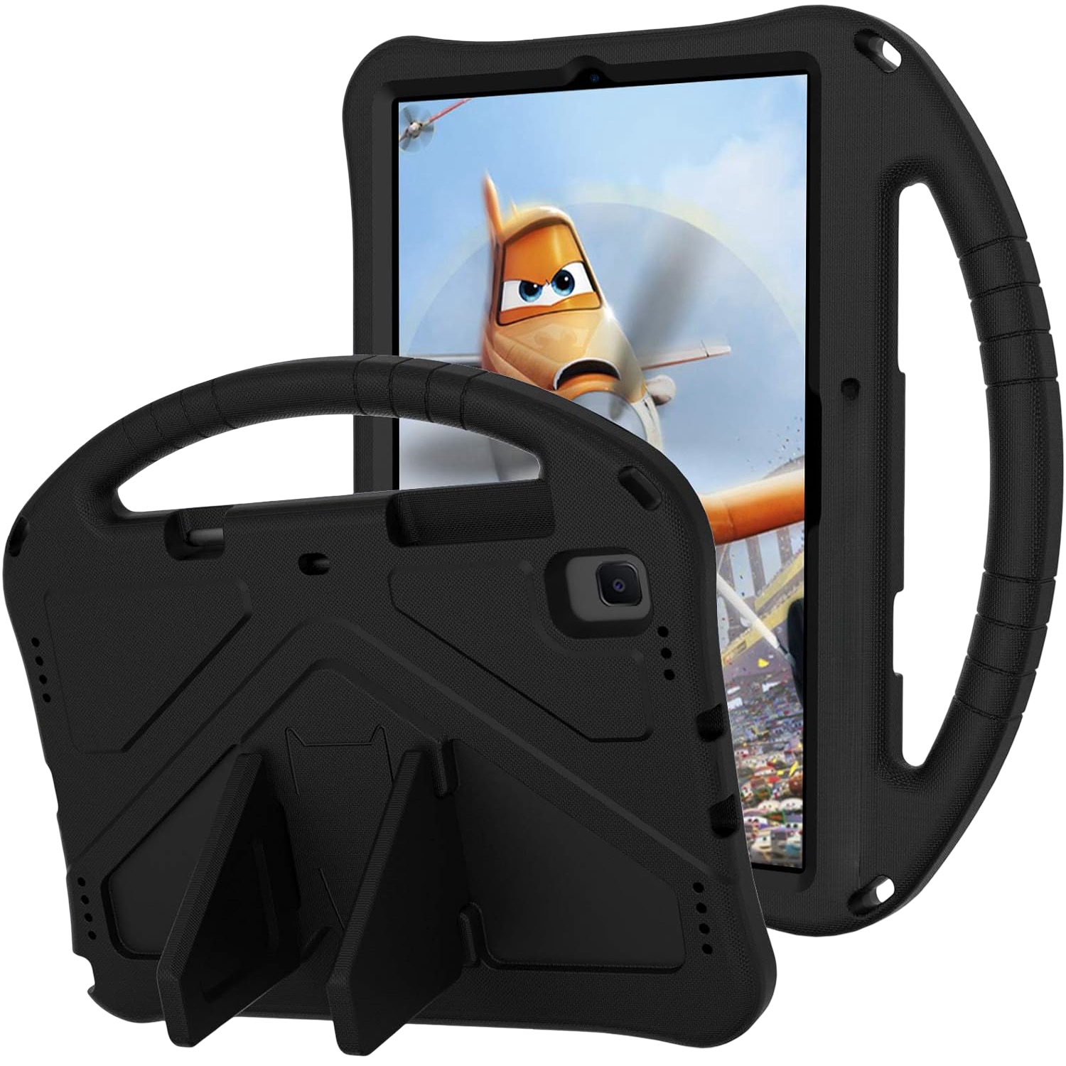 Etui protectie pentru iPad mini 6, silicon, negru, cu suport