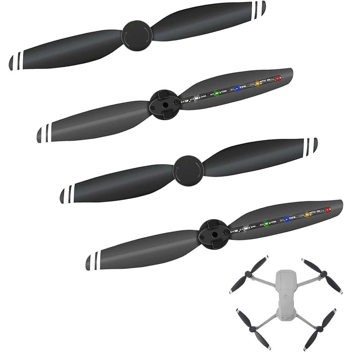 ZHITING 2 pár propeller szett Mavic Air 2 drónhoz, Színes LED-es, Kompakt, Ellenálló