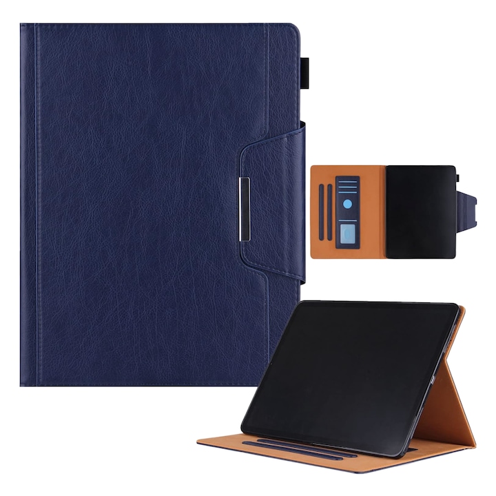 Tablettok, Nikcorp, iPad Air 4 10.9", környezetbarát, tengerészkék, állvány funkcióval