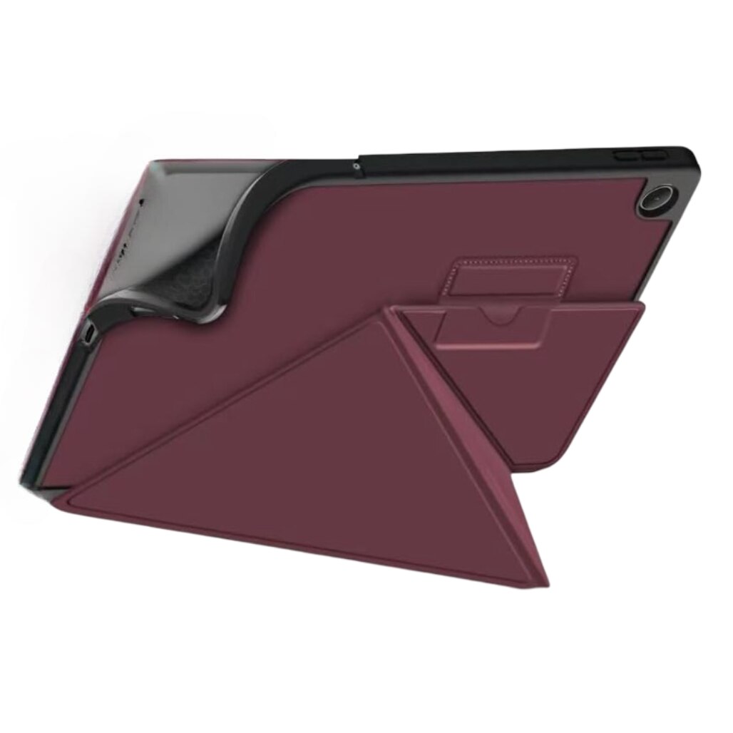 Husa tableta, Nikcorp, Samsung Galaxy Tab A8 2021, bordo, silicon x piele PU