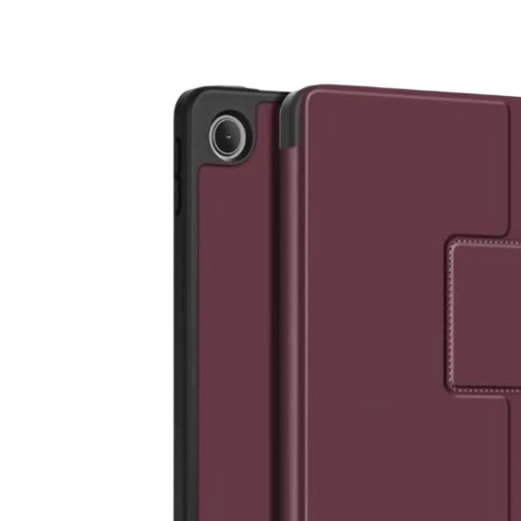 Husa tableta, Nikcorp, Samsung Galaxy Tab A8 2021, bordo, silicon x piele PU