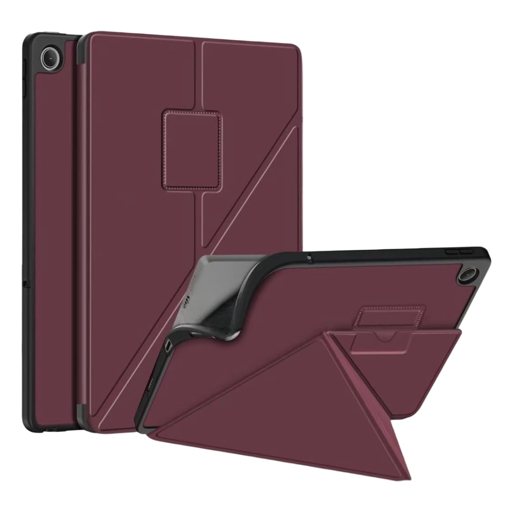 Husa tableta, Nikcorp, Samsung Galaxy Tab A8 2021, bordo, silicon x piele PU