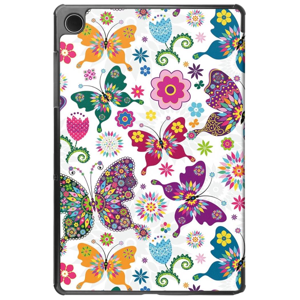 Husa tableta pentru iPad Air 4/5 10,9", multicolor, motiv fluture, functie suport