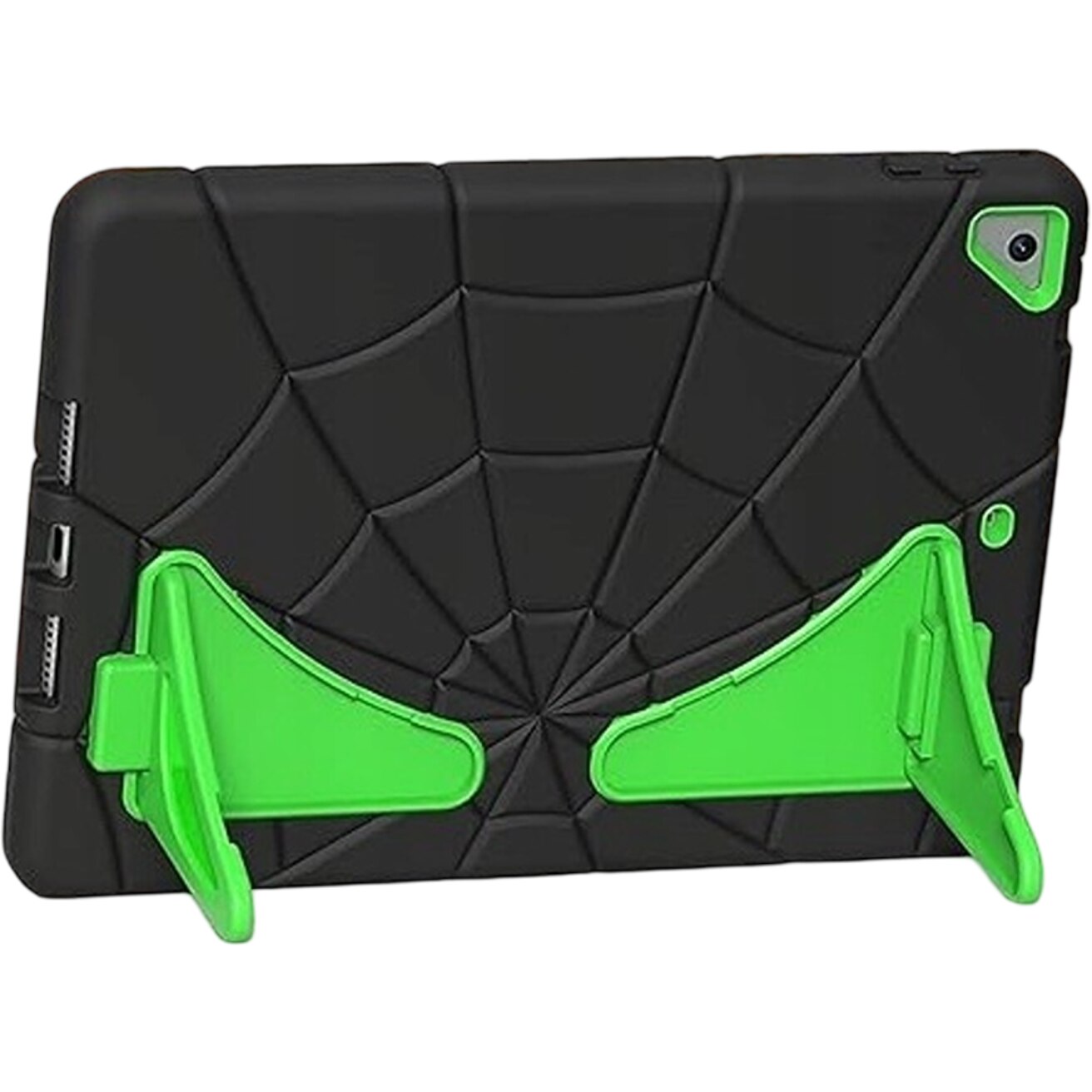 Etui siliconic pentru iPad 5/6 9,7", functie de suport, negru