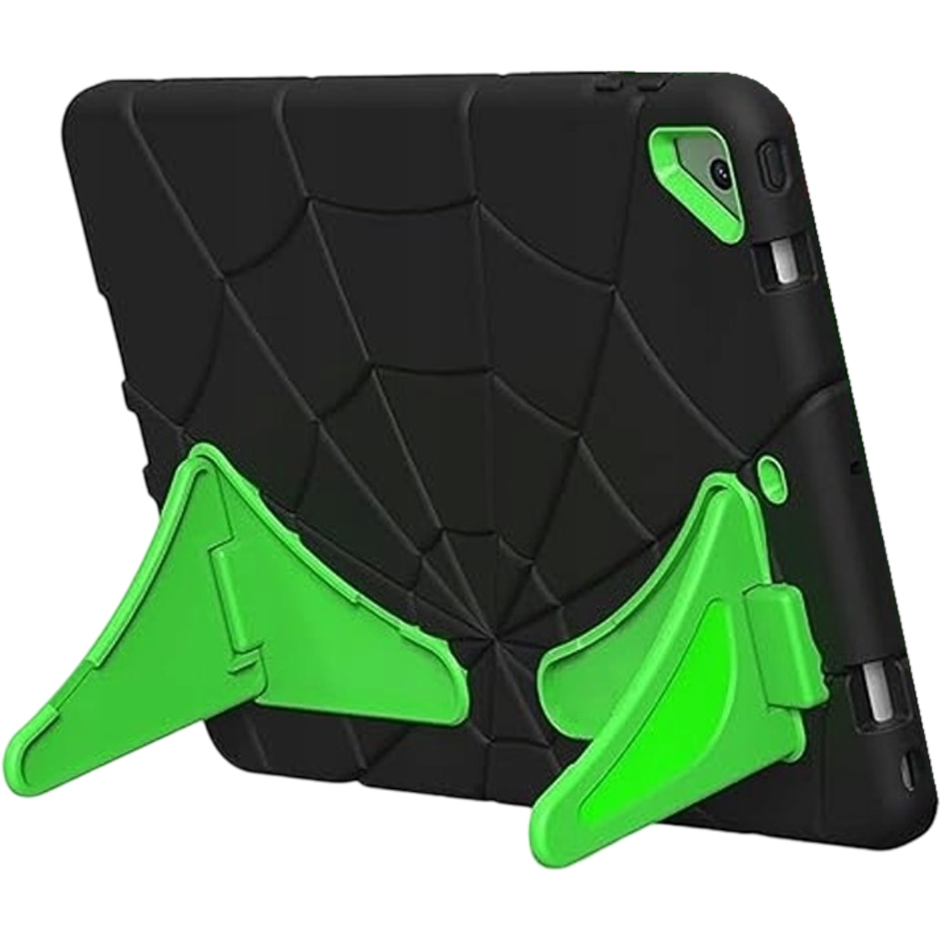 Etui siliconic pentru iPad 5/6 9,7", functie de suport, negru