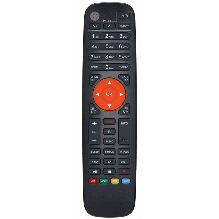 Telecomanda pentru GTMEDIA V7 PRO, x-remote, Youtube, Negru