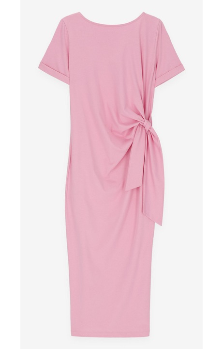 Rochie de dama WOLCZANKA, asimetrica, roz, bumbac, XS INTL