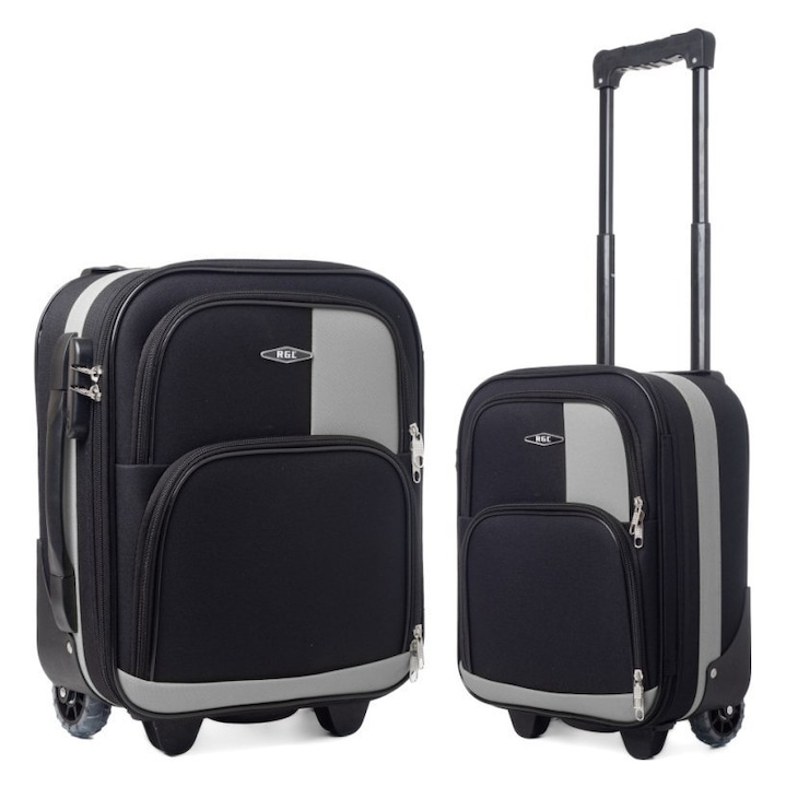 Troler RGL, mic, 20L, 42x32x20cm, negru-grafit