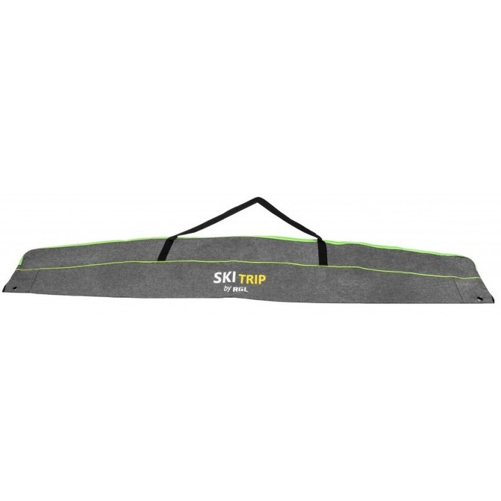 Husa de protectie pentru schiuri RGL model 30, 184cm, waterproof, gri-verde