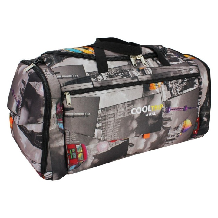 Geanta de voiaj RGL 74L, impermeabila, 6 buzunare, 64x35x33cm