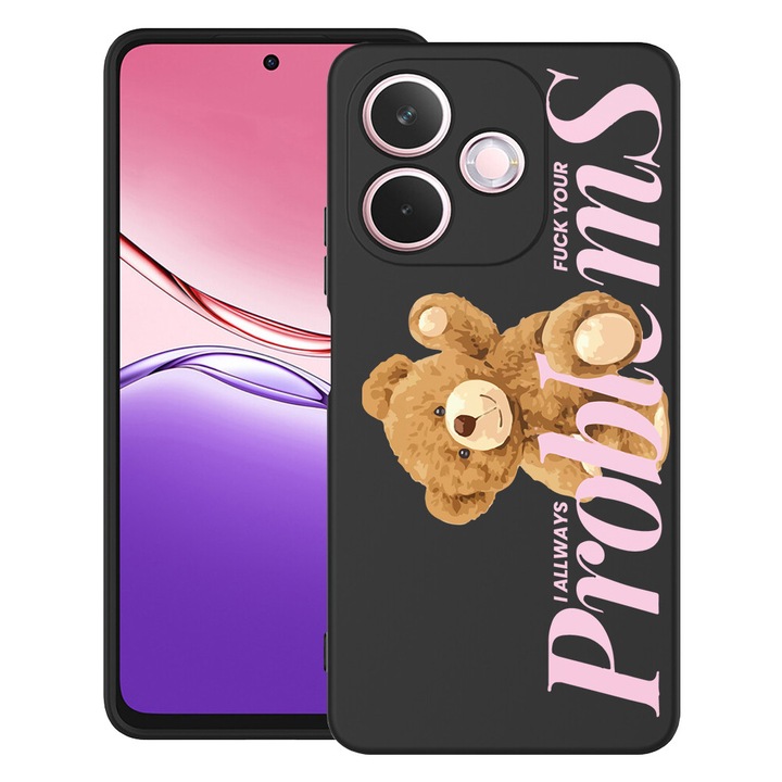 BestCase® Husa pentru OPPO A5 Pro 5G din Silicon Ultra Slim cu Design Teddy Bear - Your Problems, 2043676 B 1462