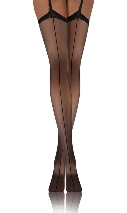 Dresuri dama, Sesto Senso, PDP 02, elastic, negru, bumbac