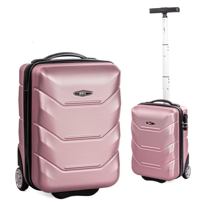 Troler RGL 720 XS, 40x25x20cm, rosu roz, 2 roti, ABS++