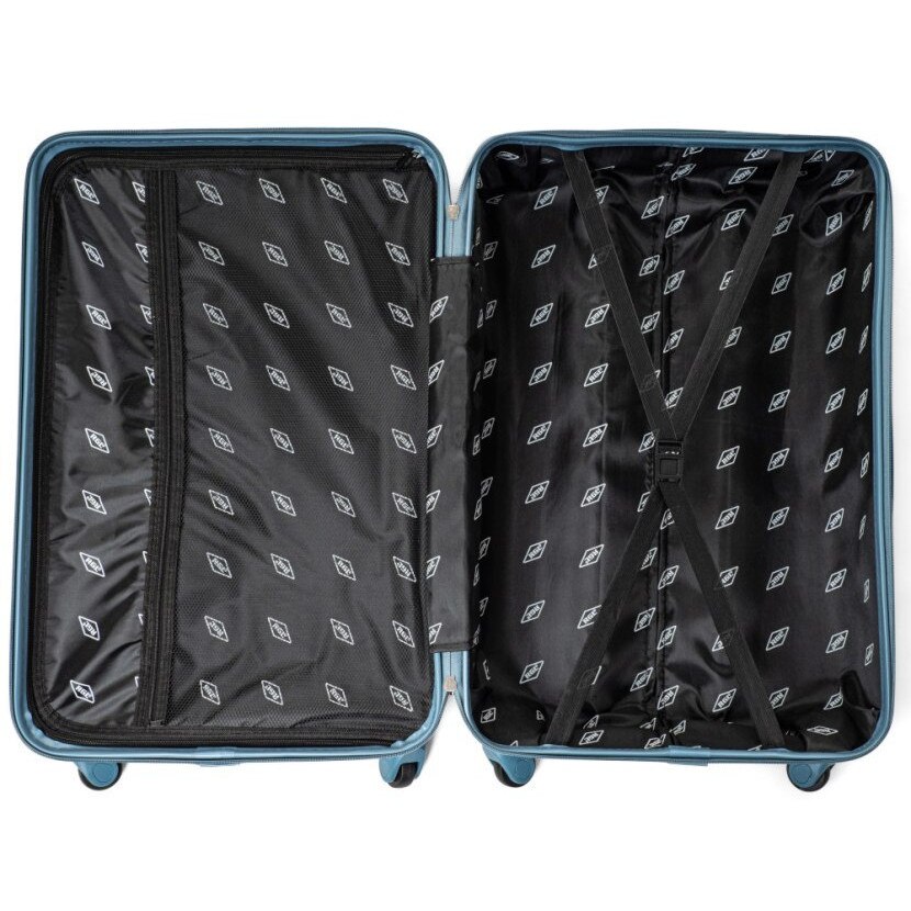 Troller Rgl Troler RGL 735, 4 roti, 2 compartimente, albastru metalic, 53x34x22cm ...