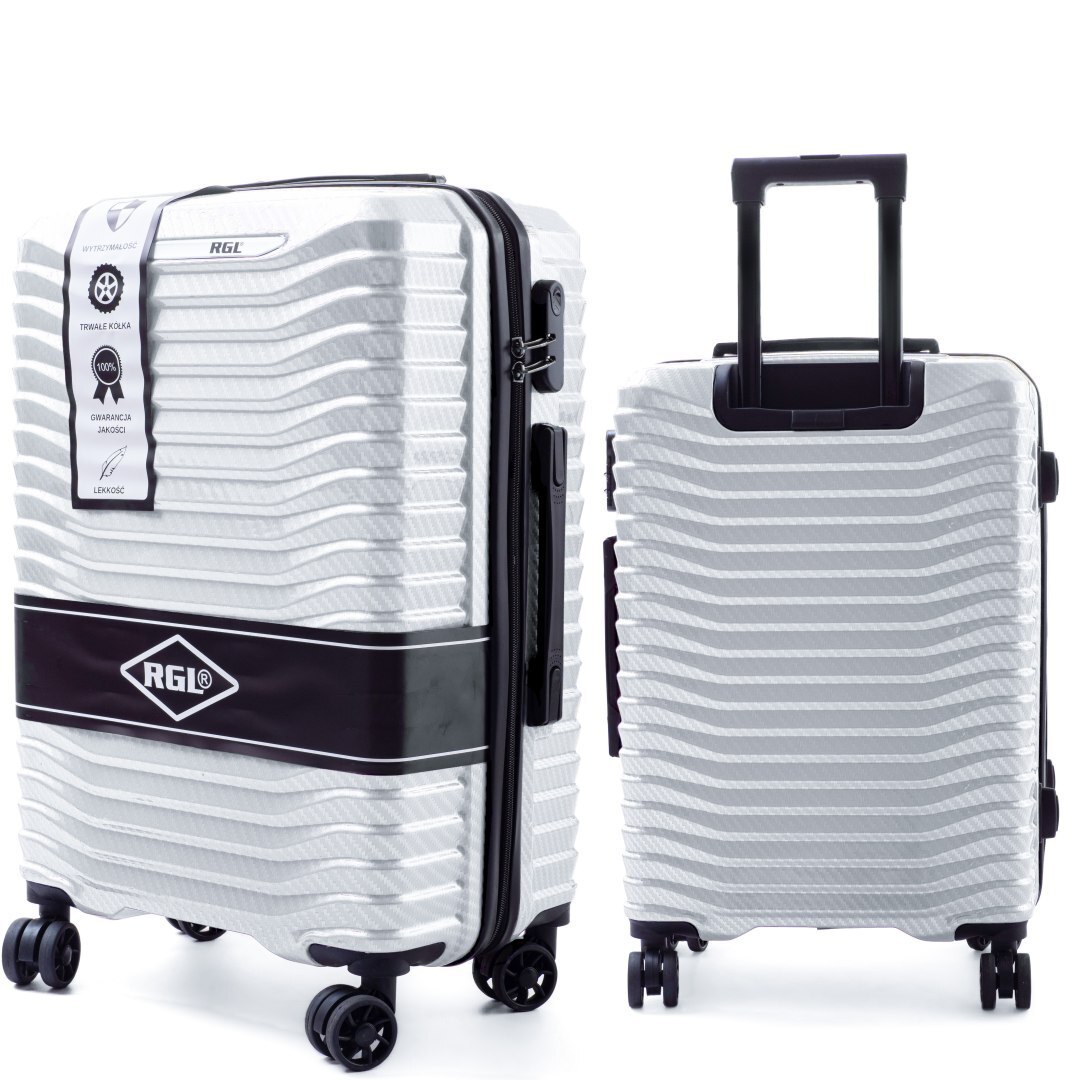 Troller Rgl Troler RGL XXL, policarbonat, 4 roti, alb, 75x50x29cm - eMAG.ro