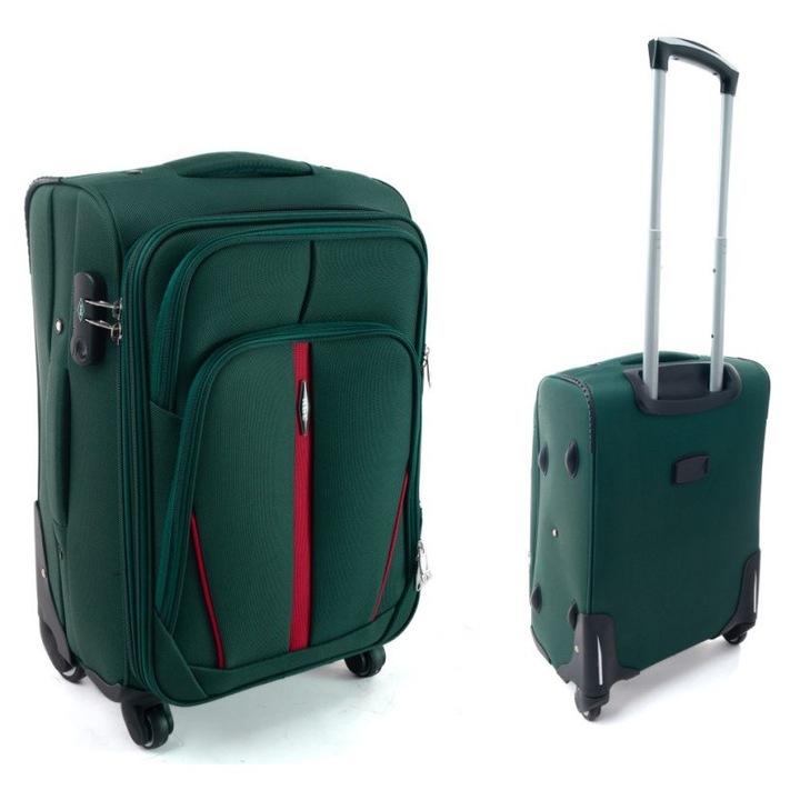 Troler RGL S-020, verde, dimensiuni mici, impermeabil, extensibil