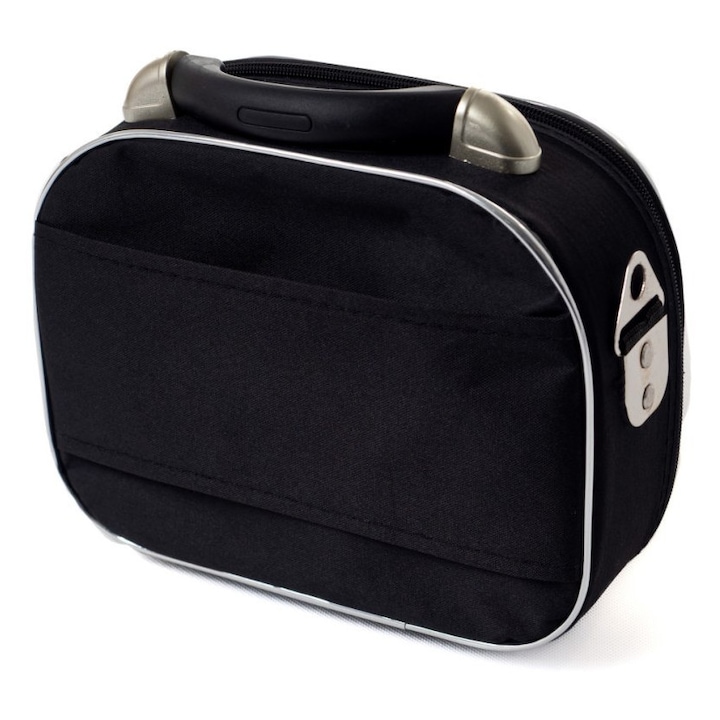 Kuferek cosmetic călătorie RGL 773, multicolor, dimensiuni 28x28x13cm, material Cordura, impermeabil, curea de umăr.