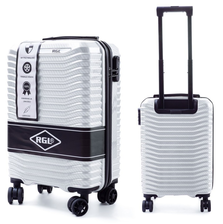 Troler RGL, model PC1, 4 roti, alb, 55x35x22cm