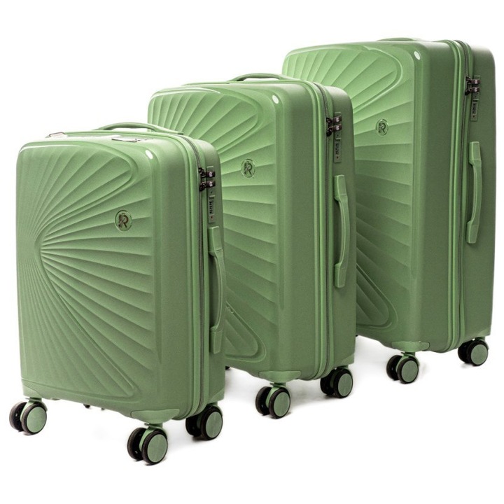 Set de trolere RGL, polipropilena PP6, 3 dimensiuni, 10 culori, verde pistachio