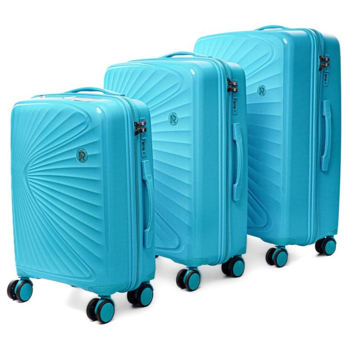 Set de trolere RGL, polipropilena PP6, 3 dimensiuni, multicolor, 36L-91L