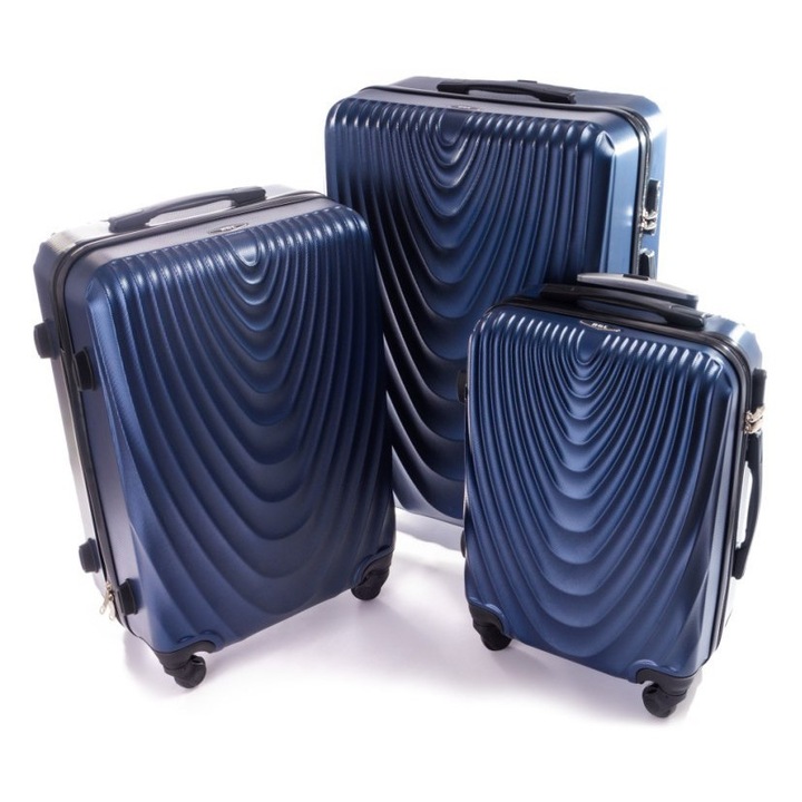 Set trolere 3in1 RGL, 76x51x28cm, 66x45x25cm, 55x37x20cm, multicolor