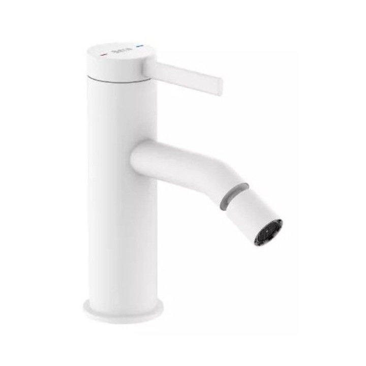 Baterie bideu Roca ONA A5A629EB00, marime S, 150 mm, monocomanda, mat, Alb