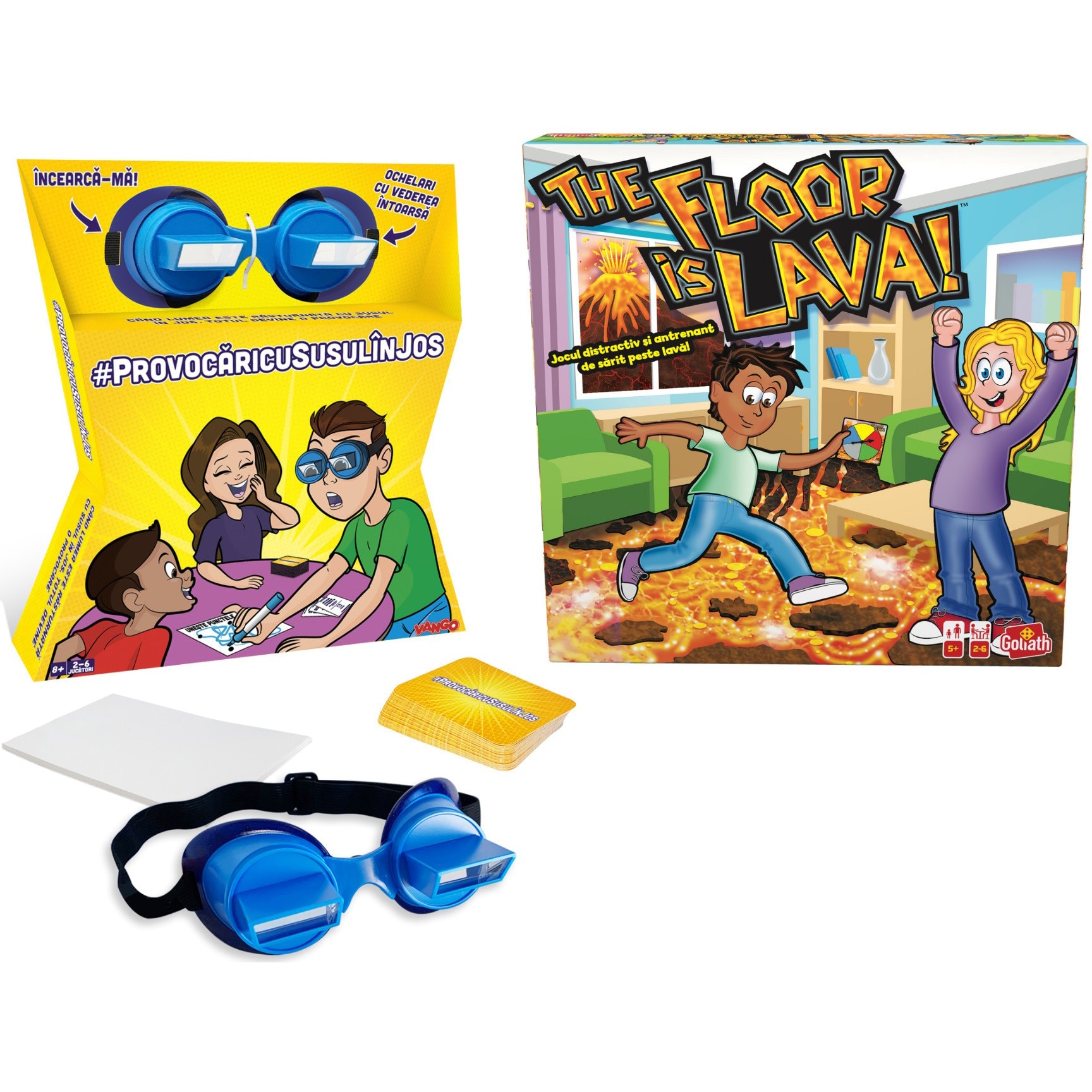 Pachet 2 jocuri - The Floor is Lava si Provocari cu susul in jos
