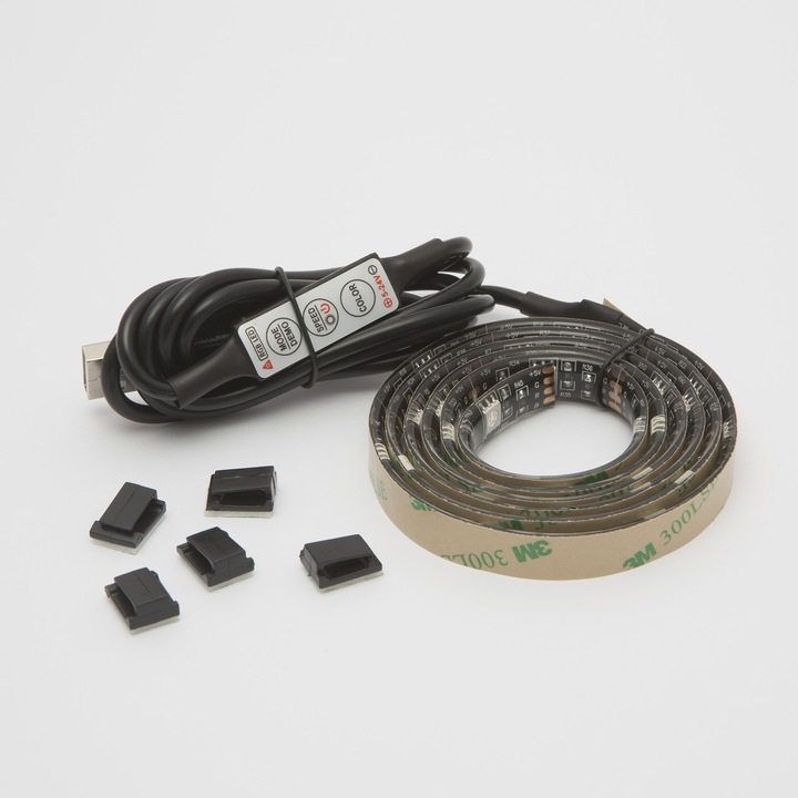 Banda LED pentru iluminare fundal TV 24-60”, 100 cm