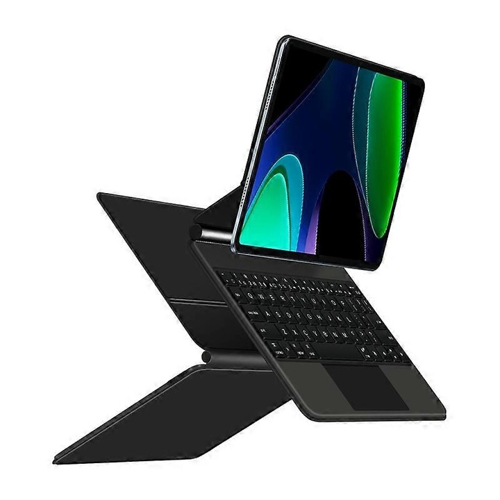 Carcasa de protectie cu tastatura Bluetooth pentru tableta, suport pentru vizionare, design subtire, multicolor, compatibil cu Xiaomi Pad 6