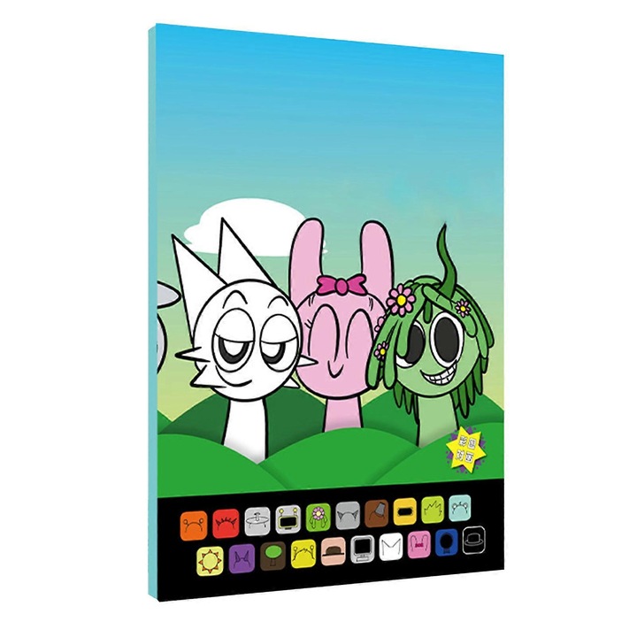 Caiet de colorat, 40 foi, 24x17cm, activitati educationale pentru copii