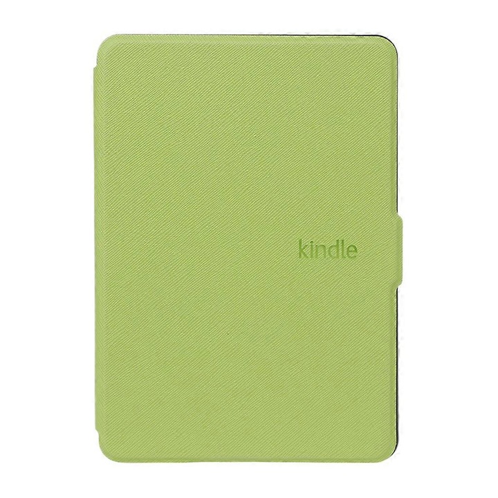 Husa protectoare pentru Kindle Paperwhite 1/2/3, roz, din piele sintetica, compacta, eleganta