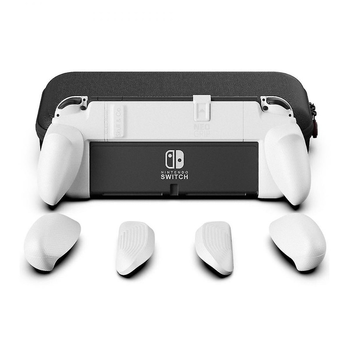 Carcasa ergonomica cu manere interschimbabile pentru Nintendo Switch OLED si modelul obisnuit, protectie solida, multicolor