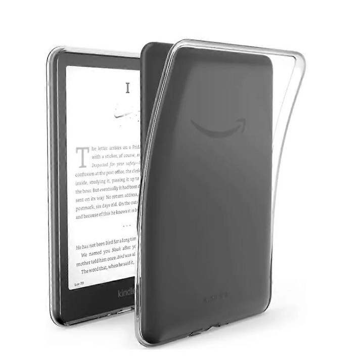 Husa transparenta ultra-subtire pentru Kindle Paperwhite 12th Gen, protectie completa, material TPU, usoara