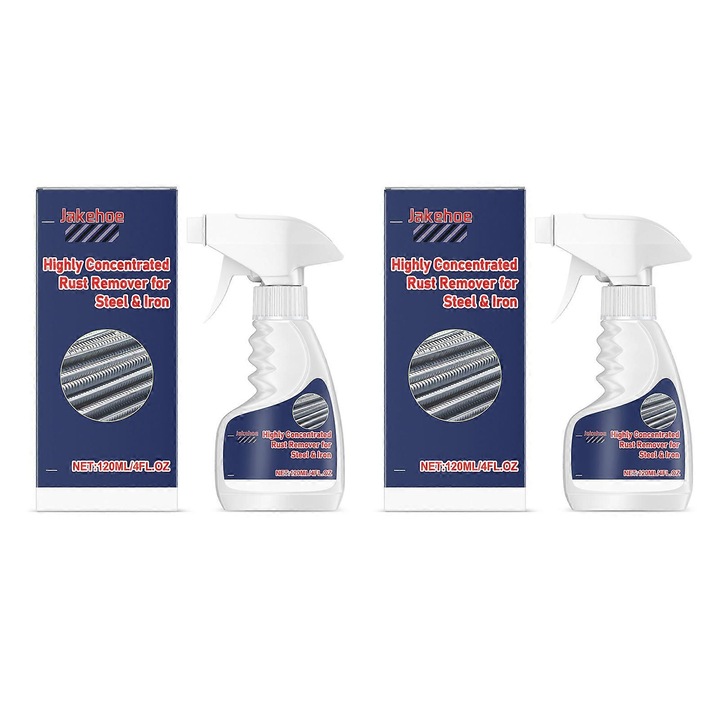 Spray de curatare rugina pentru metal, 120ml, set 2 bucati, 7.3x16.8cm