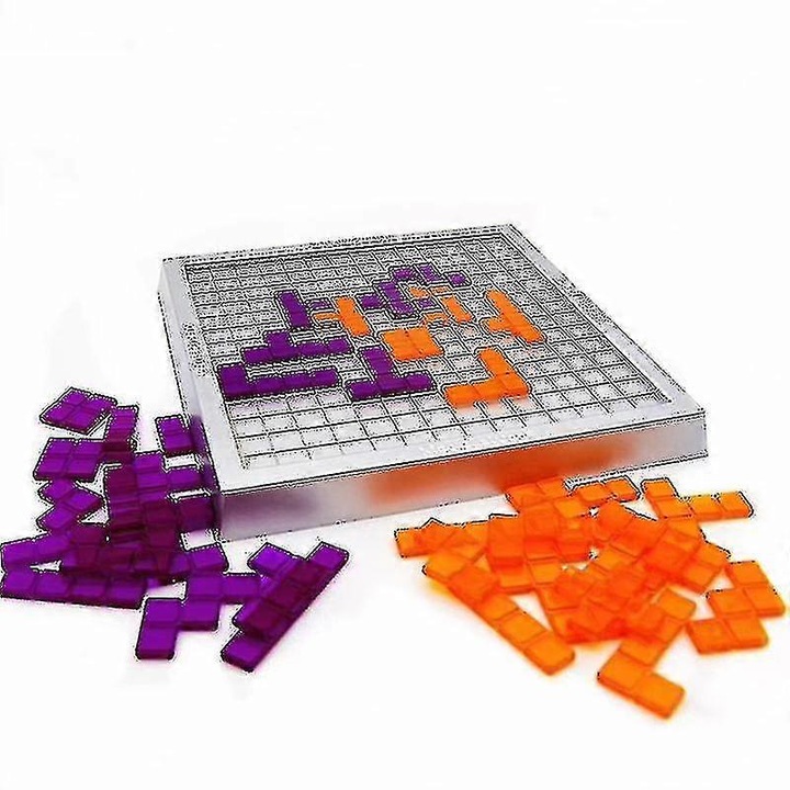 Joc de societate Blokus, 2-4 jucatori, 21 piese colorate, 24x20x4cm, set complet