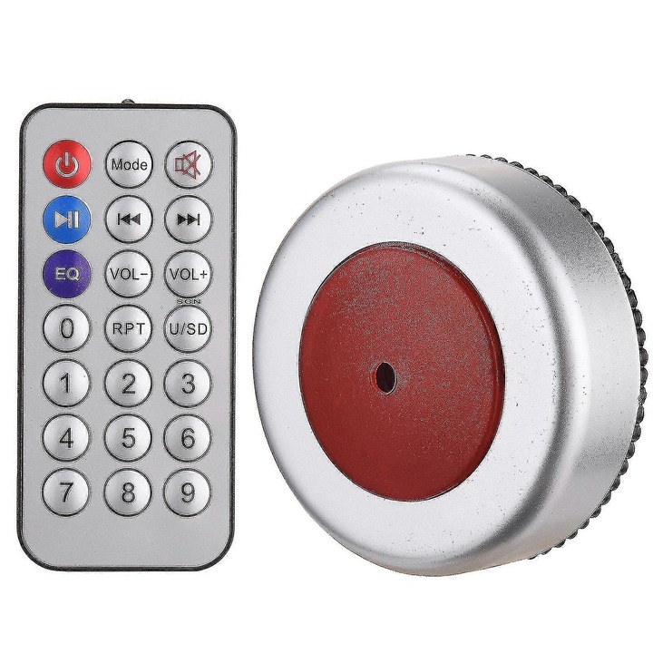 Távirányítós borotva, 15 hang, ezüst, 9.1x7.3x3.6cm