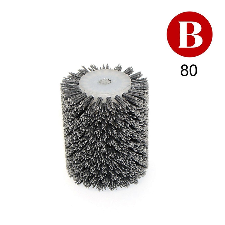 Roata de perie din nailon pentru slefuitor Makita 9741, 100x120x13mm, set de unelte abrazive